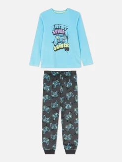 Niños Primark Pijamas Y Ropa Para Dormir|Pijama Dos Piezas Con Mando De Videojuegos