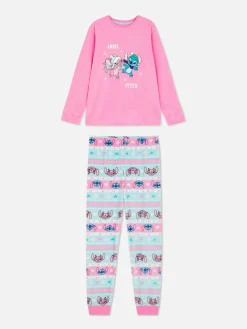 Niños Primark Pijamas Y Ropa Para Dormir|Pijama Largo Con Grecas Alpinas De Stitch De Disney