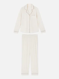 Mujer Primark Sets De Pijamas|Pijama Largo De Corte Boyfriend