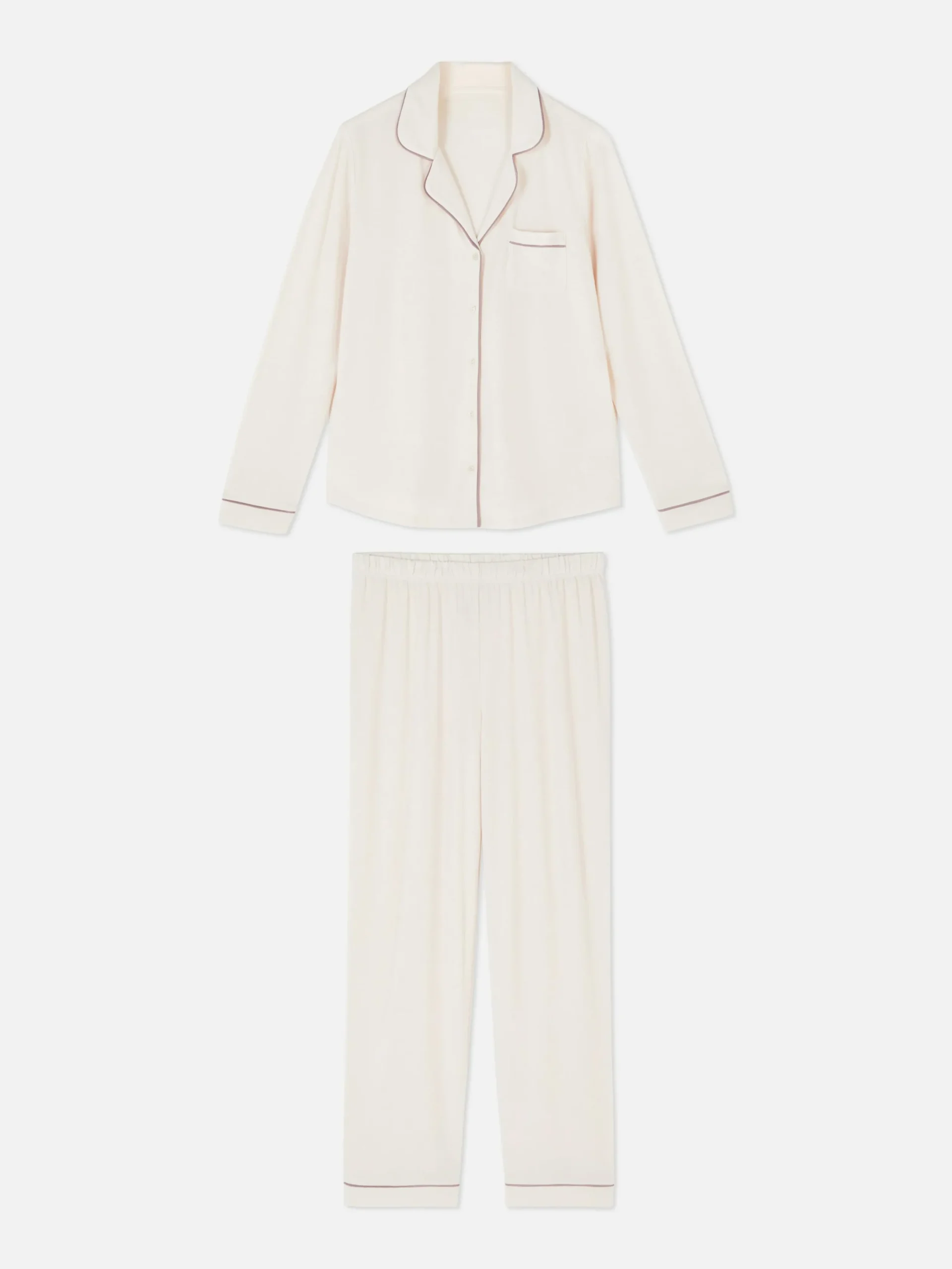 Mujer Primark Sets De Pijamas|Pijama Largo De Corte Boyfriend