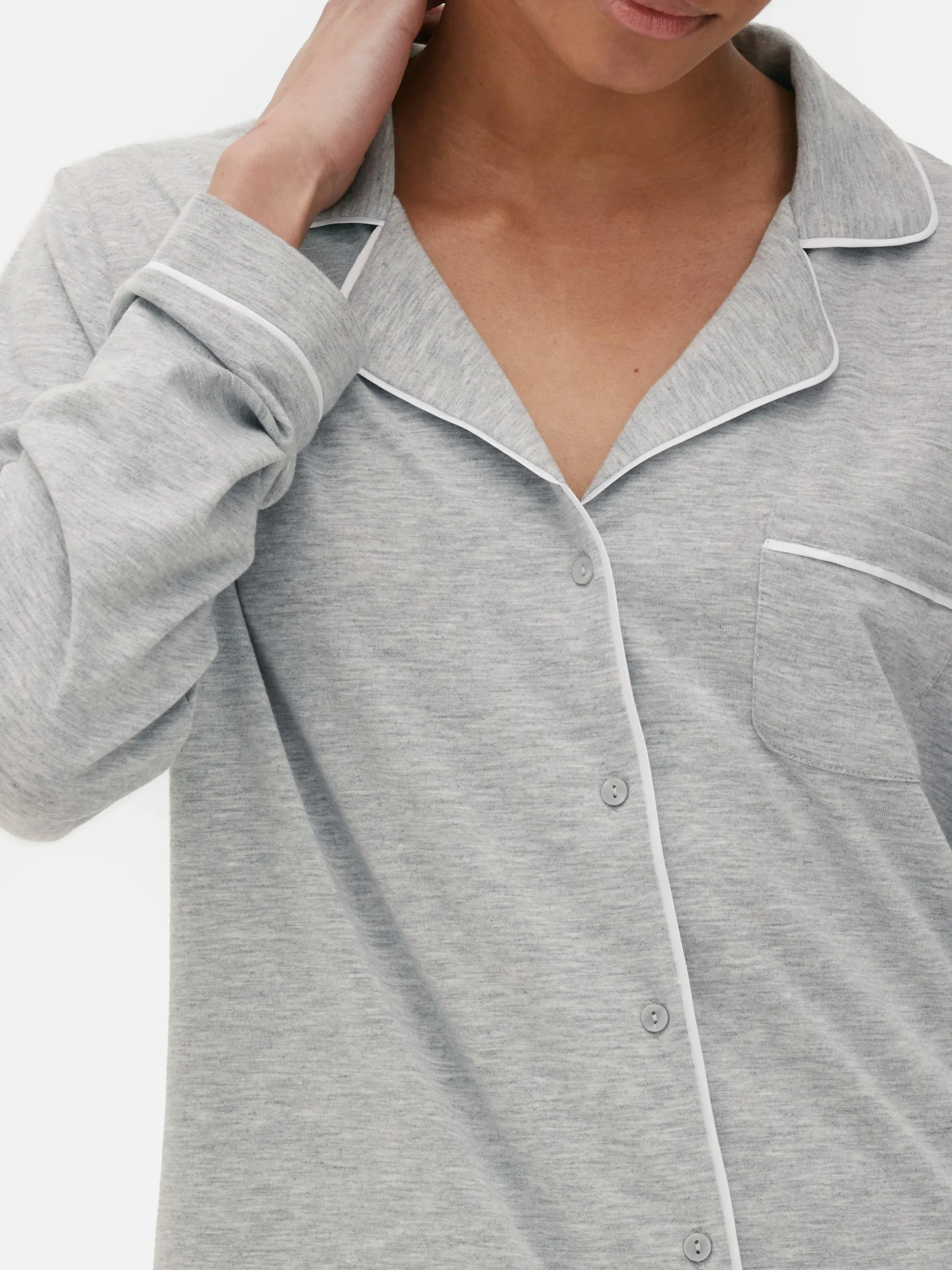 Mujer Primark Sets De Pijamas|Pijama Largo De Corte Boyfriend