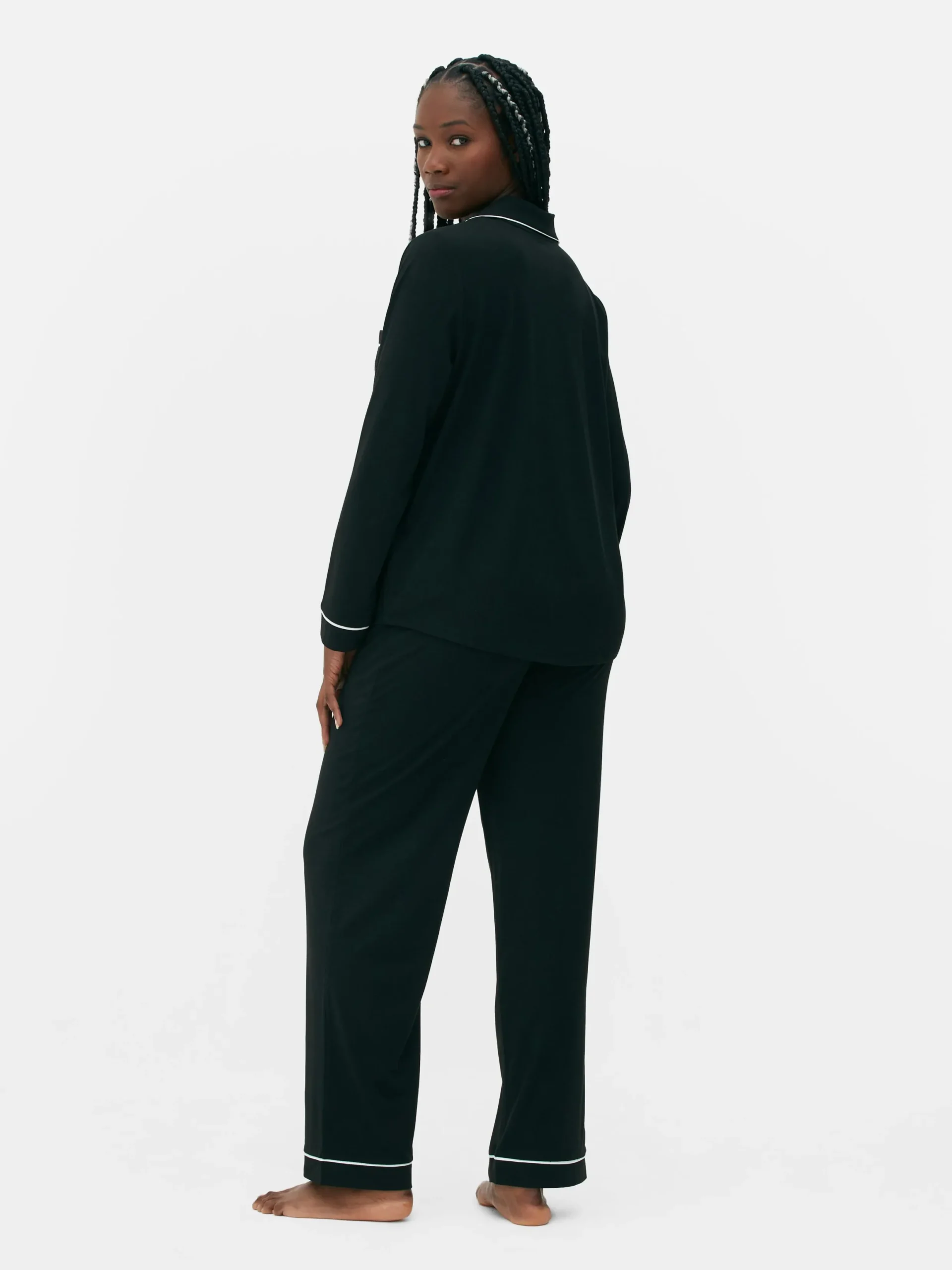 Mujer Primark Sets De Pijamas|Pijama Largo De Corte Boyfriend