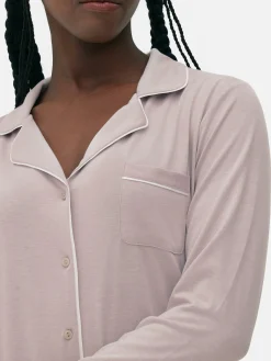 Mujer Primark Sets De Pijamas|Pijama Largo De Corte Boyfriend