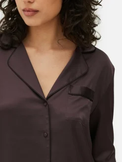 Mujer Primark Sets De Pijamas|Pijama Largo De Satén