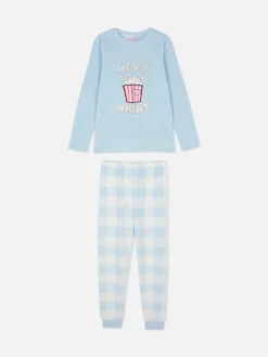Niños Primark Pijamas Y Ropa Para Dormir|Pijama Polar Con Palomitas De Maíz