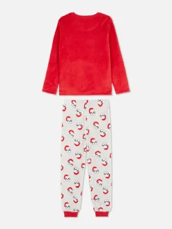 Niños Primark Pijamas Y Ropa Para Dormir|Pijama Polar Navideño Con Estampado De Perezoso