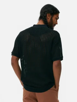 Hombre Primark Tops Y Camisetas|Polo De Crochet Calado