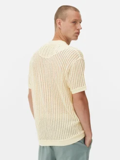 Hombre Primark Tops Y Camisetas|Polo De Crochet Calado