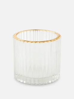 Primark Perfume Para El Hogar|Portavelas Estriado Para Velas De Té