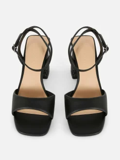 Mujer Primark Tacones|Sandalias De Tacón De Rafia De Horma Ancha