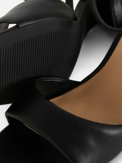 Mujer Primark Tacones|Sandalias De Tacón De Rafia De Horma Ancha