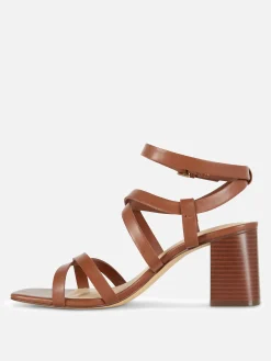 Mujer Primark Tacones|Sandalias De Tacón Grueso Con Tira Cruzada