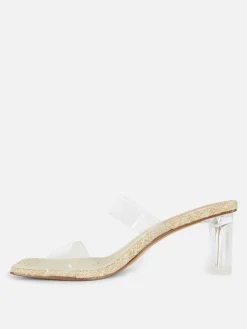Mujer Primark Tacones|Sandalias De Tacón Transparente De Paula Echevarría