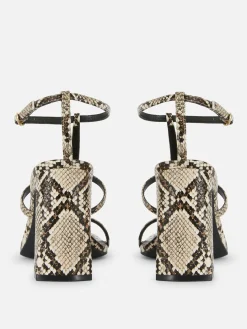 Mujer Primark Tacones|Sandalias En Con Tira En «T» Y Tacón De Rita Ora