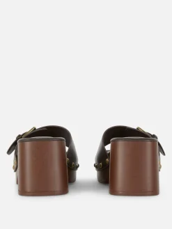 Mujer Primark Tacones|Sandalias Tipo Zueco De Tacón Grueso De Rita Ora