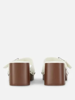 Mujer Primark Tacones|Sandalias Tipo Zueco De Tacón Grueso De Rita Ora