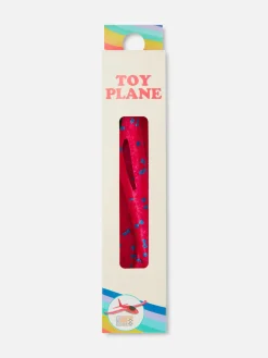 Niños Primark Juguetes De Madera|Set De Avión De Juguete Y Pegatinas