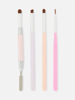 Primark Tratamientos Para Las Uñas|Set De Brochas Y Pinceles Para Manicura Artística