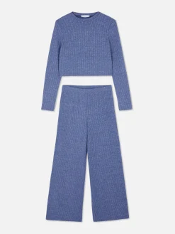 Niños Primark Conjuntos Y Sets|Set De Camiseta De Manga Larga Y Leggings De Canalé