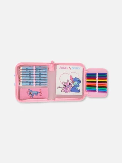 Niños Primark Lápices De Colores|Set De Papelería De Stitch Y Ángel De Disney