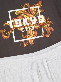 Hombre Primark Pijama|Set De Pijama De Pantalones Cortos Y Camiseta