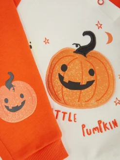 Primark Disfraces De Halloween Infantiles|Conjuntos Y Sets|Set De Sudadera Y Joggers Con Calabazas De Halloween
