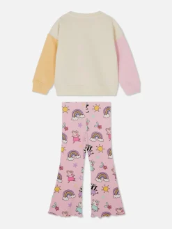 Niños Primark Conjuntos Y Sets|Set De Sudadera Y Leggings Acampanados De Peppa Pig