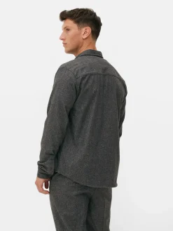 Hombre Primark Camisas|Sobrecamisa Con Bolsillo De Parche De Kem