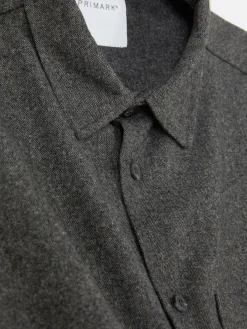 Hombre Primark Camisas|Sobrecamisa Con Bolsillo De Parche De Kem