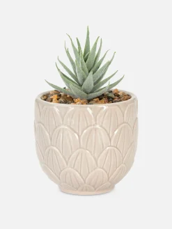 Primark Plantas Y Flores Artificiales|Suculenta Artificial En Maceta En Forma De Alcachofa