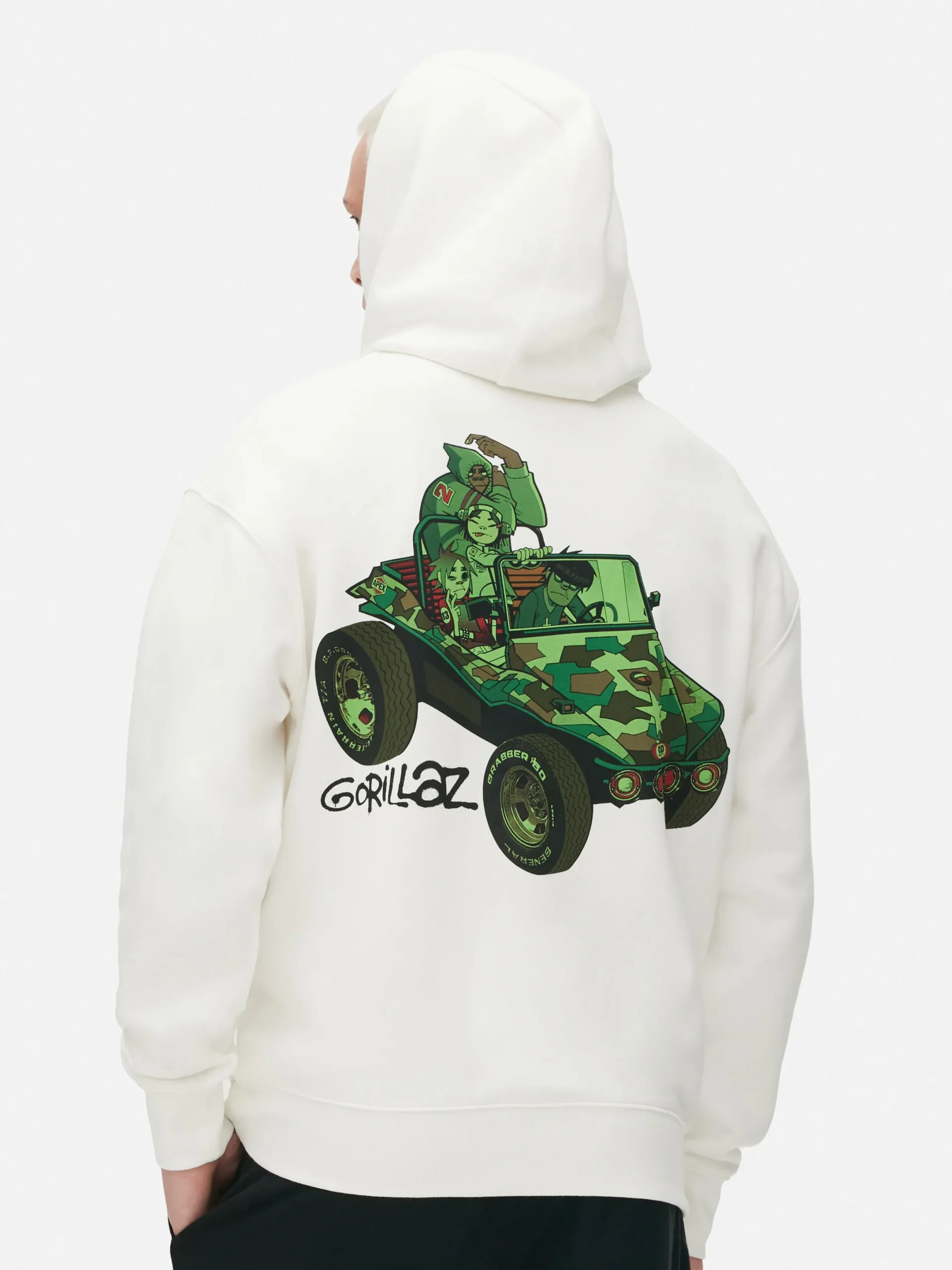 Hombre Primark Camisetas Y Sudaderas Con Estampado Gráfico|Sudaderas Con Y Sin Capucha|Sudadera Con Capucha De Camuflaje De Gorillaz