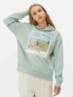 Mujer Primark Sudaderas Con Y Sin Capucha|Camisetas Y Sudaderas Con Estampado Gráfico|Sudadera Con Capucha Y Lámina De Claude Monet