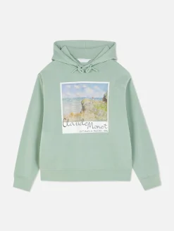 Mujer Primark Sudaderas Con Y Sin Capucha|Camisetas Y Sudaderas Con Estampado Gráfico|Sudadera Con Capucha Y Lámina De Claude Monet