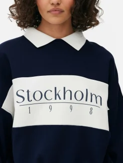 Mujer Primark Sudaderas Con Y Sin Capucha|Sudadera Con Estampado Gráfico Y Cuello