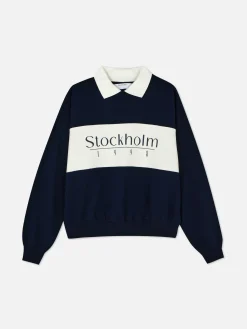 Mujer Primark Sudaderas Con Y Sin Capucha|Sudadera Con Estampado Gráfico Y Cuello