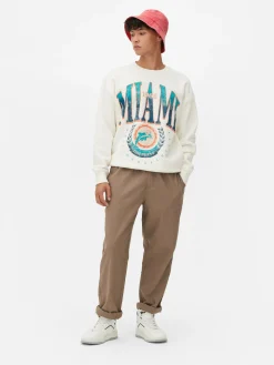 Hombre Primark Camisetas Y Sudaderas Con Estampado Gráfico|Sudaderas Con Y Sin Capucha|Sudadera Con Gráfico De Los Miami Dolphins De La NFL