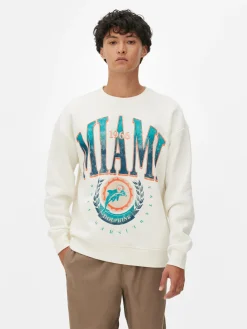 Hombre Primark Camisetas Y Sudaderas Con Estampado Gráfico|Sudaderas Con Y Sin Capucha|Sudadera Con Gráfico De Los Miami Dolphins De La NFL