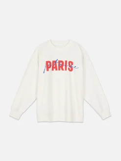 Mujer Primark Sudaderas Con Y Sin Capucha|Sudadera Con Gráfico «Paris» En La Parte Delantera