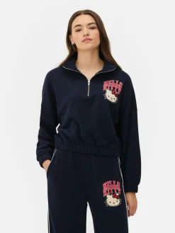 Mujer Primark Sudaderas Con Y Sin Capucha|Sudadera Con Media Cremallera De Hello Kitty