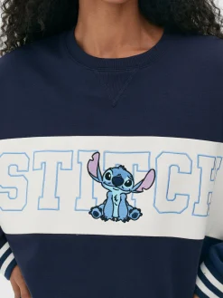 Mujer Primark Sudaderas Con Y Sin Capucha|Sudadera Con Texto En Contraste De Stitch De Disney
