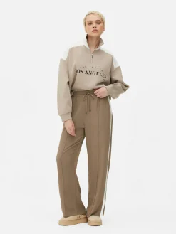 Mujer Primark Sudaderas Con Y Sin Capucha|Sudadera De Cuello Chimenea Con Estampado Gráfico