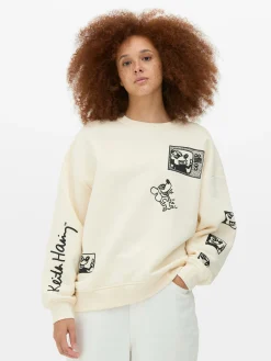 Mujer Primark Sudaderas Con Y Sin Capucha|Sudadera De Mickey Mouse De Disney X Keith Haring