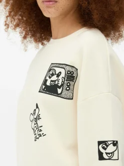 Mujer Primark Sudaderas Con Y Sin Capucha|Sudadera De Mickey Mouse De Disney X Keith Haring