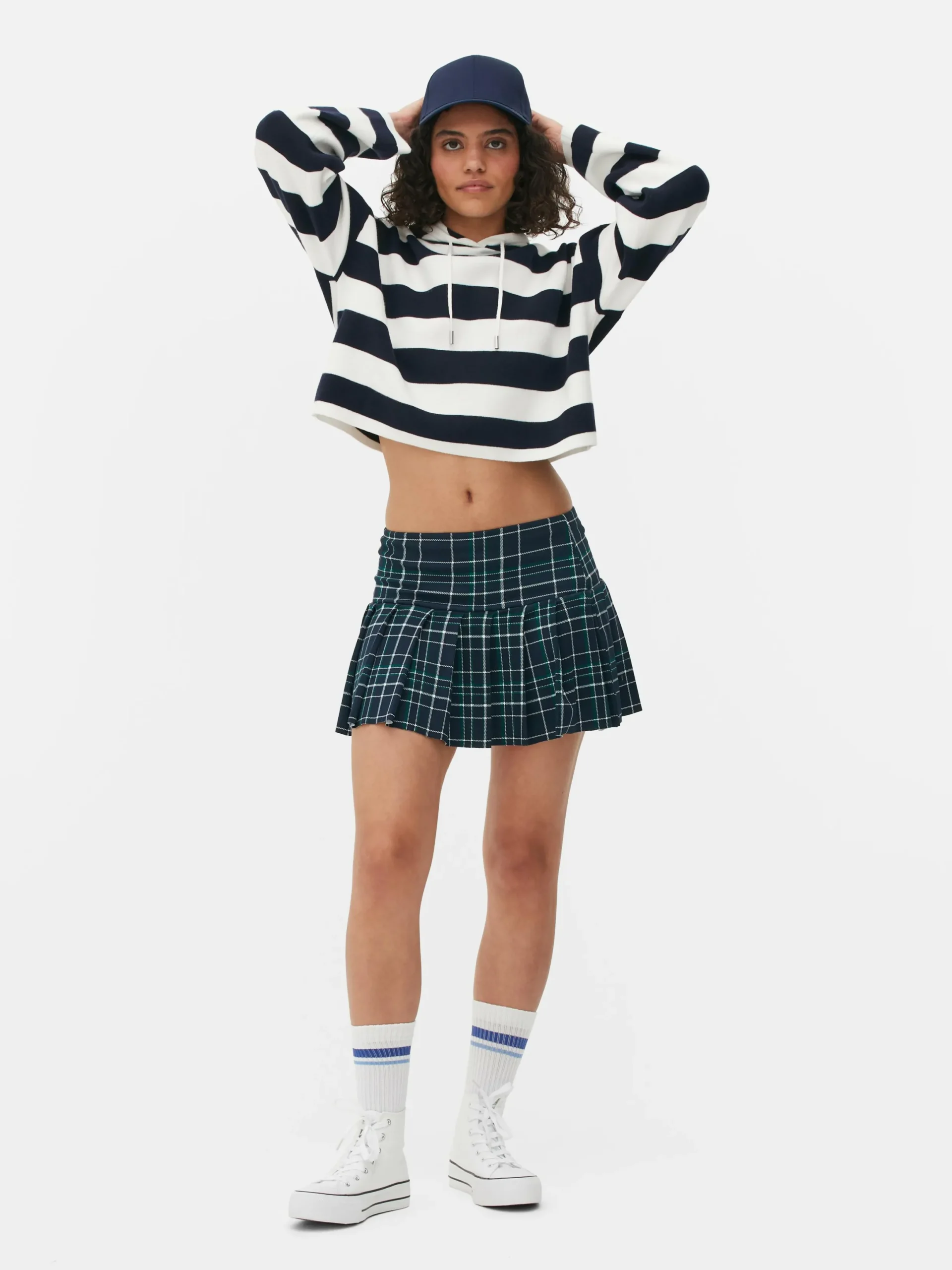 Mujer Primark Jerseys Y Cárdigans|Sudadera De Punto A Rayas Con Capucha