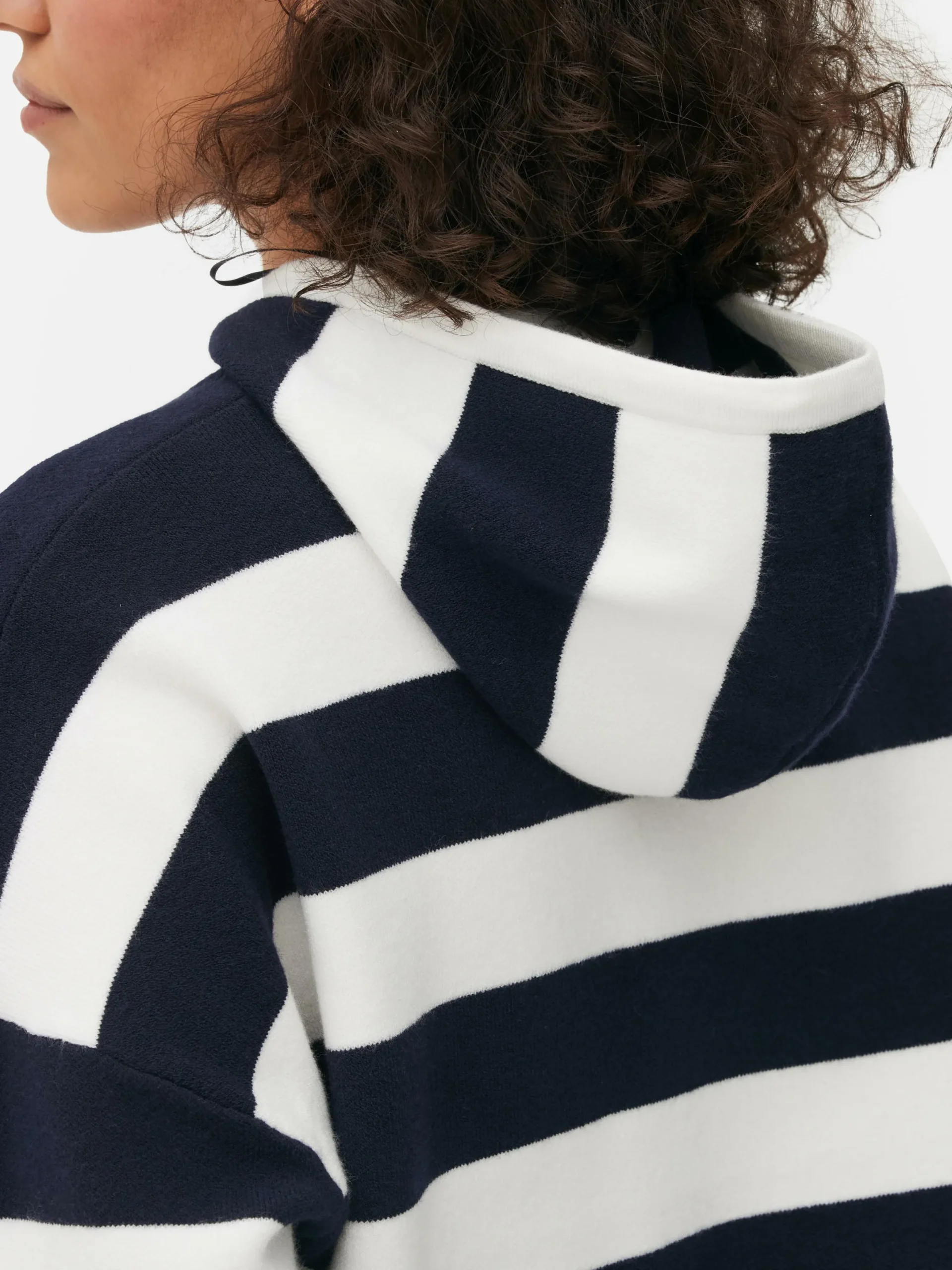 Mujer Primark Jerseys Y Cárdigans|Sudadera De Punto A Rayas Con Capucha