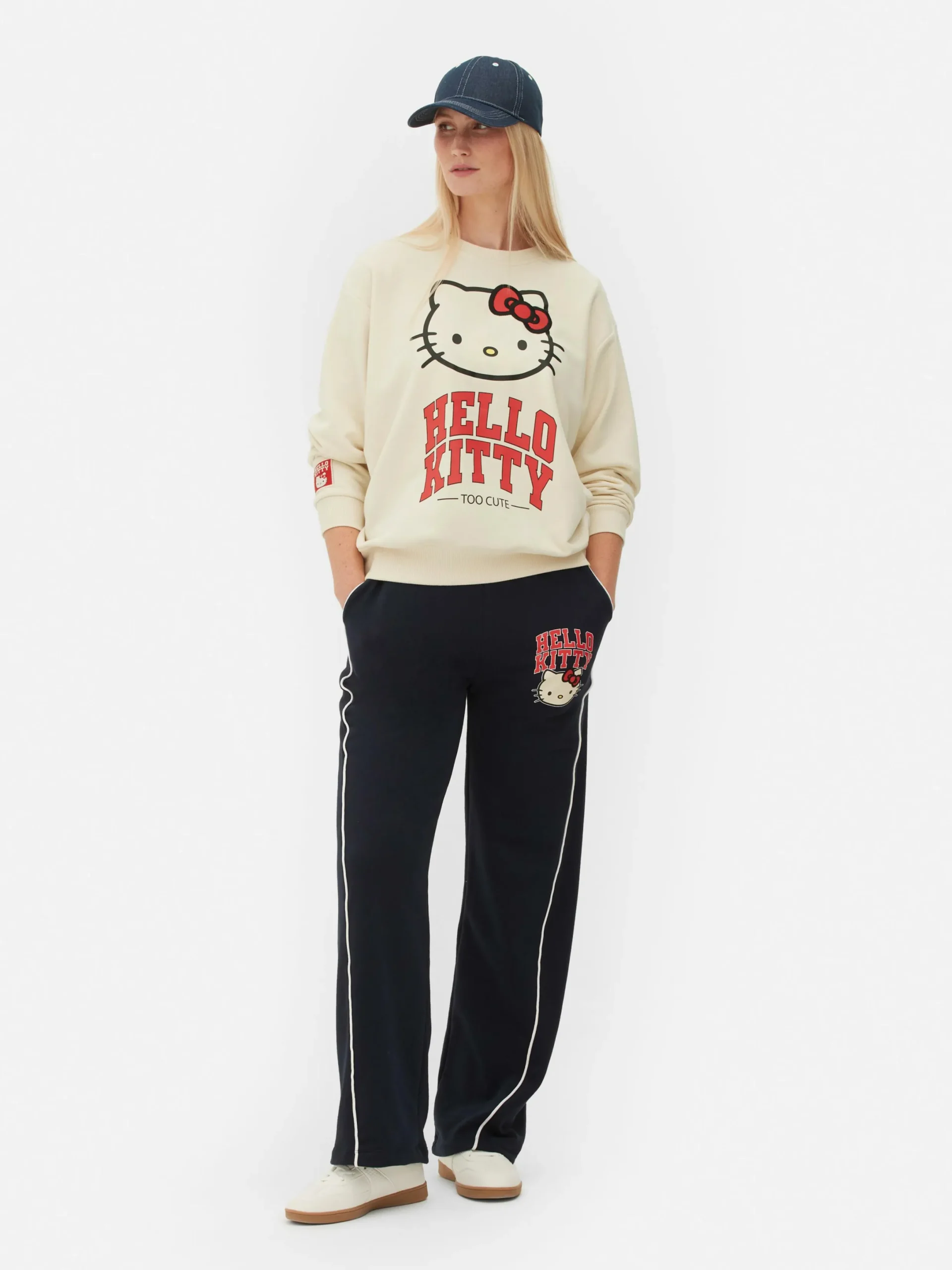 Mujer Primark Sudaderas Con Y Sin Capucha|Sudadera Deportiva Con Estampado De Hello Kitty