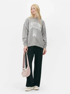 Mujer Primark Sudaderas Con Y Sin Capucha|Sudadera Extragrande De Barcelona