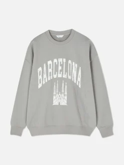 Mujer Primark Sudaderas Con Y Sin Capucha|Sudadera Extragrande De Barcelona