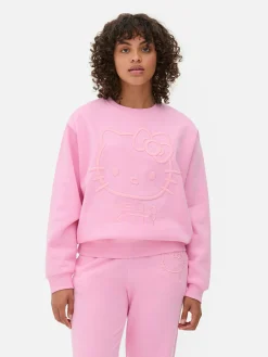 Mujer Primark Sudaderas Con Y Sin Capucha|Sudadera Gráfica Con Bordado De Hello Kitty