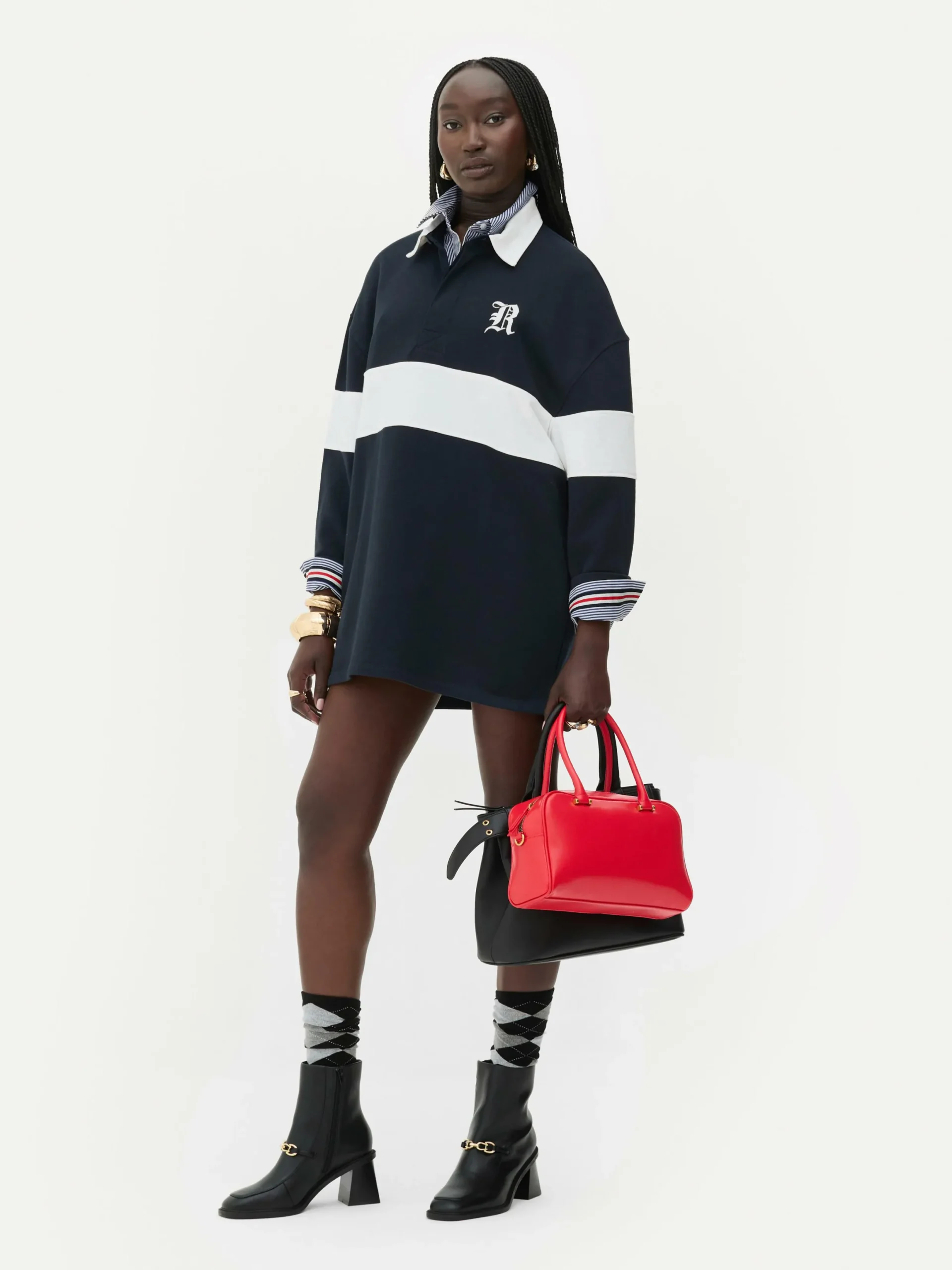 Mujer Primark Tops Y Camisetas|Sudadera Tipo Polo Extragrande De Rita Ora